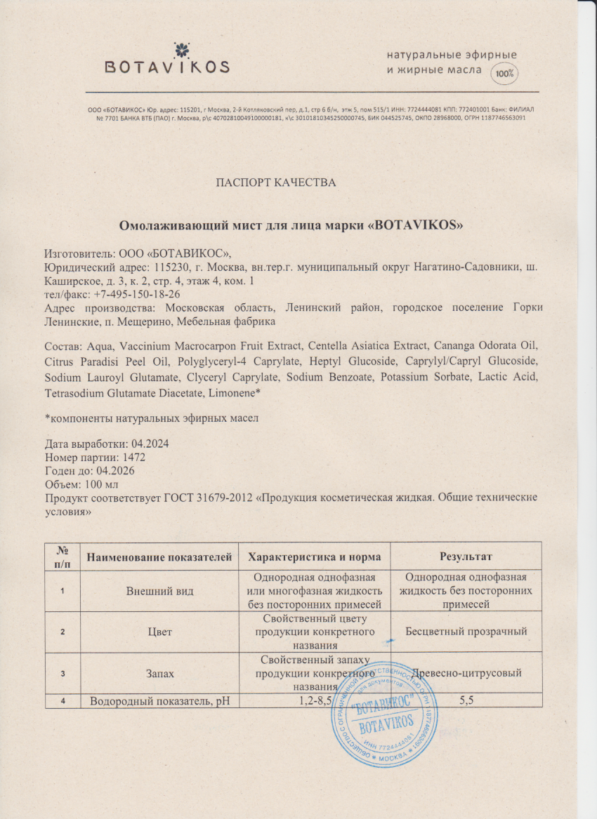 Паспорт №042024